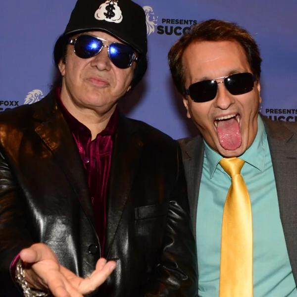 Peter Diaz with Gene Simmons