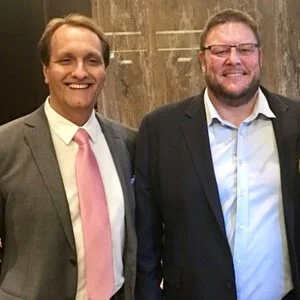 Peter Diaz with Glenn Lazarus